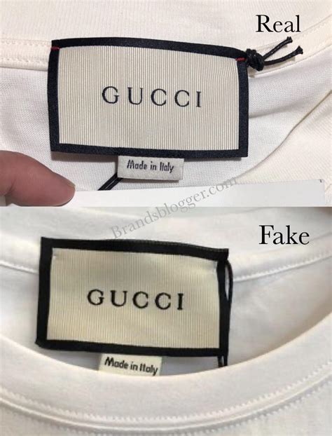 white gucci shirt fake|authentic gucci tag.